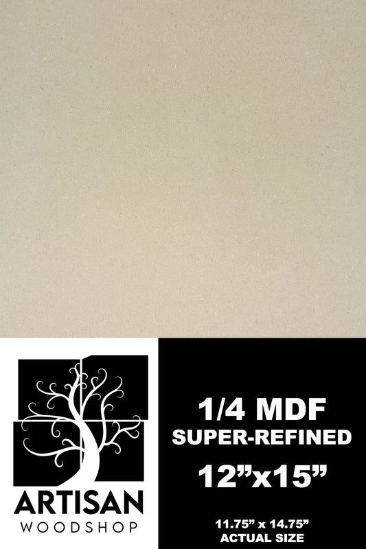 1/4 (6mm) Super-Refined MDF - 12" x 15"